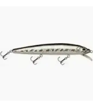Challenger Lures EG033-034 CHALLENGER MINNOW 4-1/2" 3/8 OZ SILVER/BLACK BACK