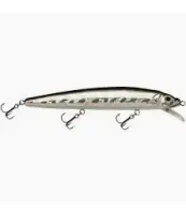Challenger Lures EG033-034 CHALLENGER MINNOW 4-1/2" 3/8 OZ SILVER/BLACK BACK
