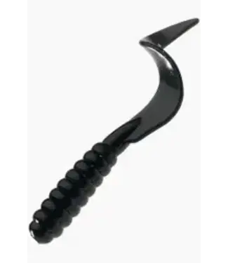 MR. TWISTER MR. TWISTER 2" TEENIE TAIL BLACK 20PK