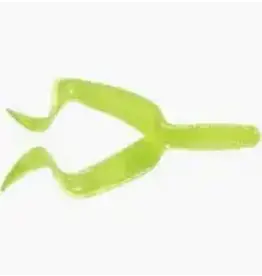MISTER TWISTER MR TWISTER 4" DOUBLE TAIL CHARTREUSE 10/PK