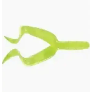 MISTER TWISTER MR TWISTER 4" DOUBLE TAIL CHARTREUSE 10/PK