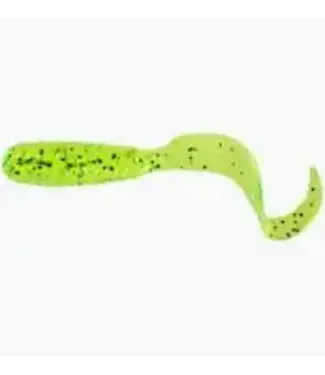 MR. TWISTER MR. TWISTER 4" CURLY TAIL GRUB 20/PK CHARTREUSE