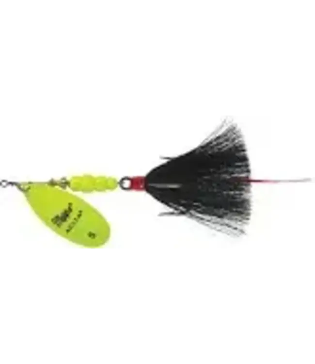 SHELDONS (MEPPS) MEPPS AGLIA DRESSED 1/8OZ CHARTRUESE GREY TAIL