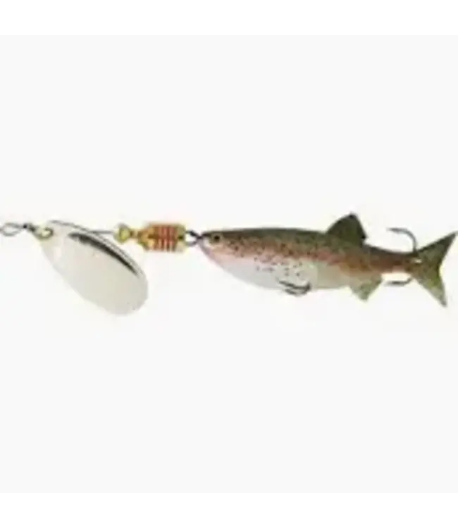 SHELDONS (MEPPS) MEPPS AGLIA LONG MINO SIL/RAINB SCALE 1/4OZ