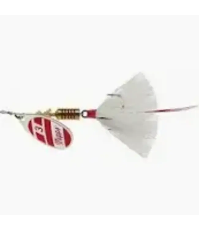 SHELDONS (MEPPS) MEPPS AGLIA DRESSED 1/8OZ, SILVER/RED & WHITE