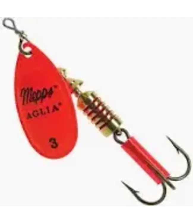 SHELDONS (MEPPS) MEPPS AGLIA PLAIN TREBLE 1/6 OZ HOT ORANGE