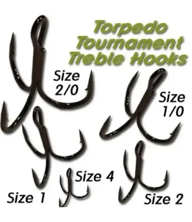 Torpedo Torpedo Tournament Treble Hooks 10 1/0