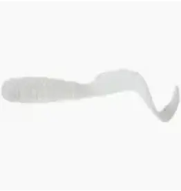 MISTER TWISTER MR. TWISTER 3" CURLY TAIL GRUB WHITE 20/PK