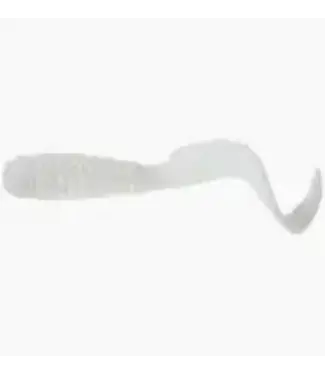 MISTER TWISTER MR. TWISTER 3" CURLY TAIL GRUB WHITE 20/PK