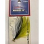 Challenger Lures CHALLENGER MARABOU JIG GOLD HD/ OLIVE, BLACK & WHITE BODY 1/32oz