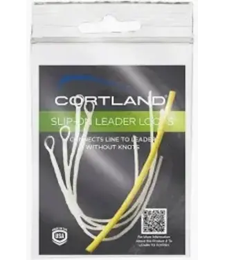 Cortland Cortland Slip-on Leader Loops Clear 50# 4Pack