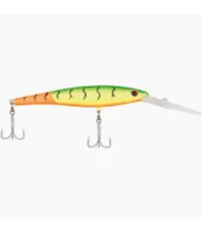 PURE FISHING BERKLEY FLICKER MINNOW SZ 7  3" 1/4 OZ DEPTH 14'-17' FIRETAIL HOT FIRETIGER