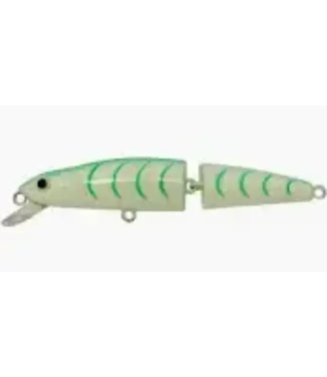 Challenger Lures MG008-T07   CHALLENGER JR JOINTED MINNOW 3 1/2” 5/16 OZ GLOW GREEN