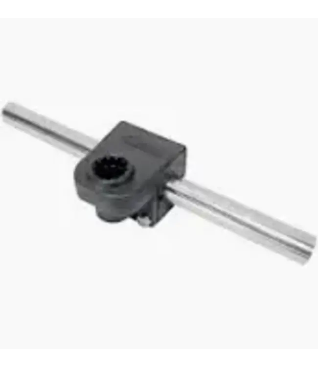 SCOTTY Rail Mounting Adapter, Black, 7/8" Round Rail