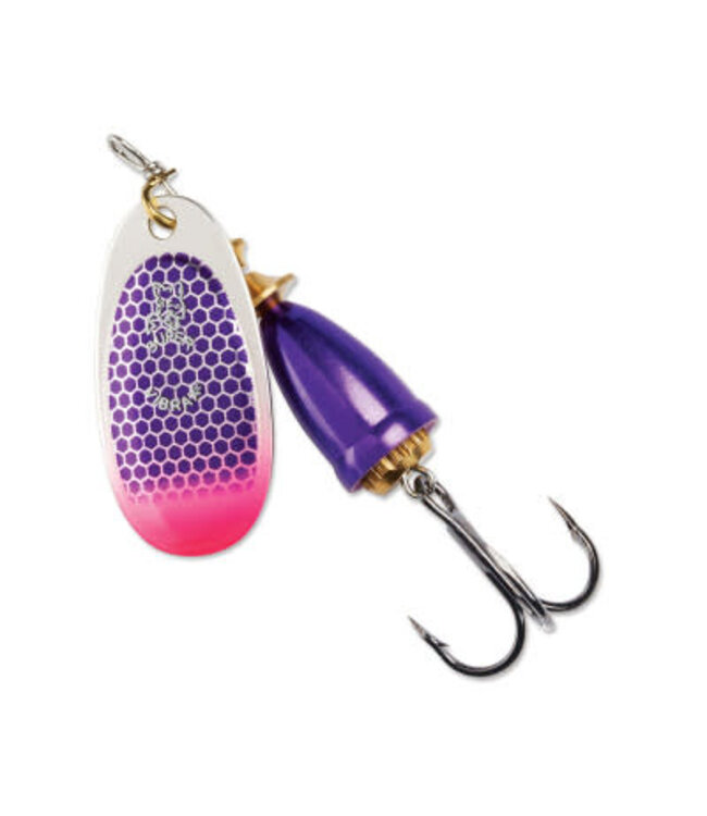 Blue Fox BLUE FOX LURES VIBRAX 1/8 PURPLE SCALE PINK TIP UV