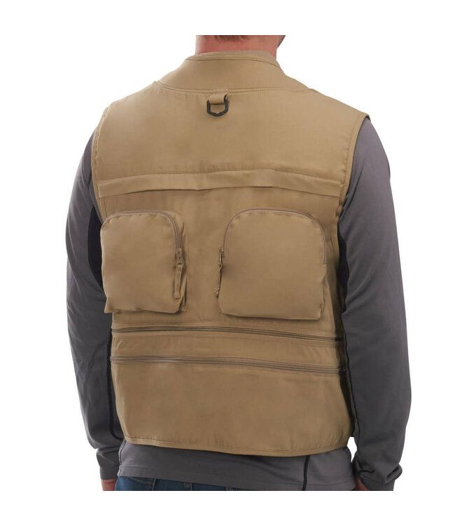 SLUMBERJACK SJK JIG 24 POCKET CONVERTIBLE FISHING VEST KHAKI