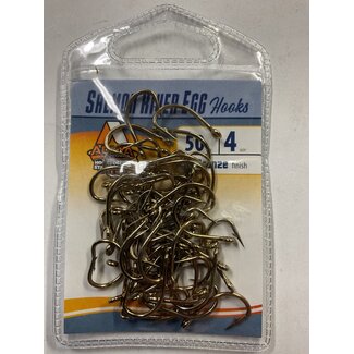 Addya Outdoors Inc. ADDYA SALMON RIVER EGG HOOKS  SZ 4 50PK