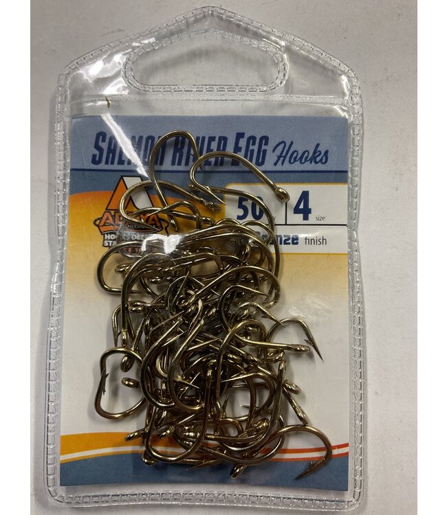 Addya Outdoors Inc. ADDYA SALMON RIVER EGG HOOKS  SZ 4 50PK