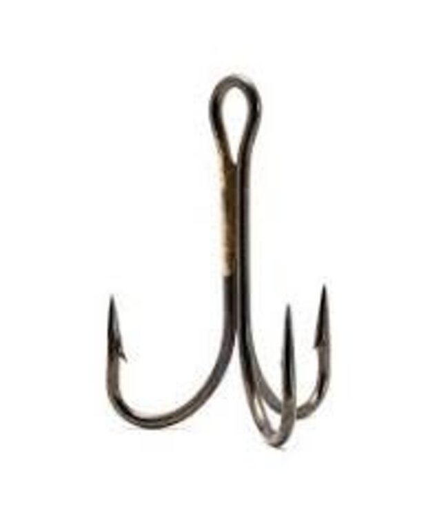 Addya Outdoors Inc. ADDYA OPEN EYE, SPLIT SHANK, CLIP-IN BRONZE TREBLE HOOKS, X STRONG BRONZE SZ 2 5PK