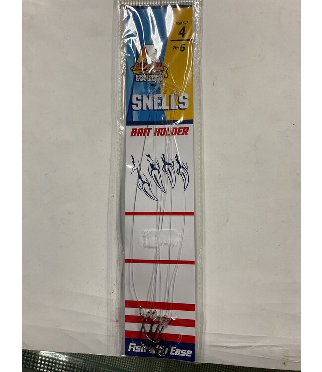 Addya Outdoors Inc. ADDYA SNELLS BAIT HOLDER HOOKS SZ 4 6PK