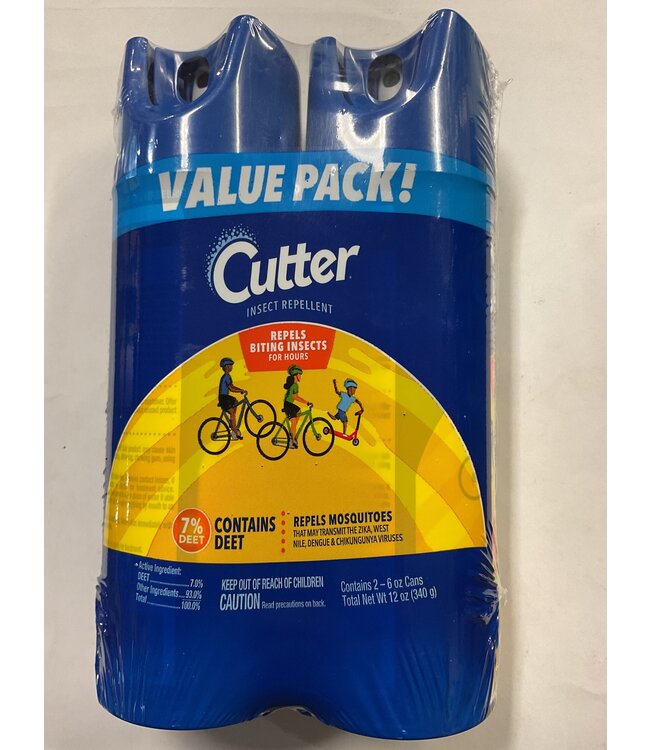CUTTER INSECT REPELLENT  2- 6OZ CANS