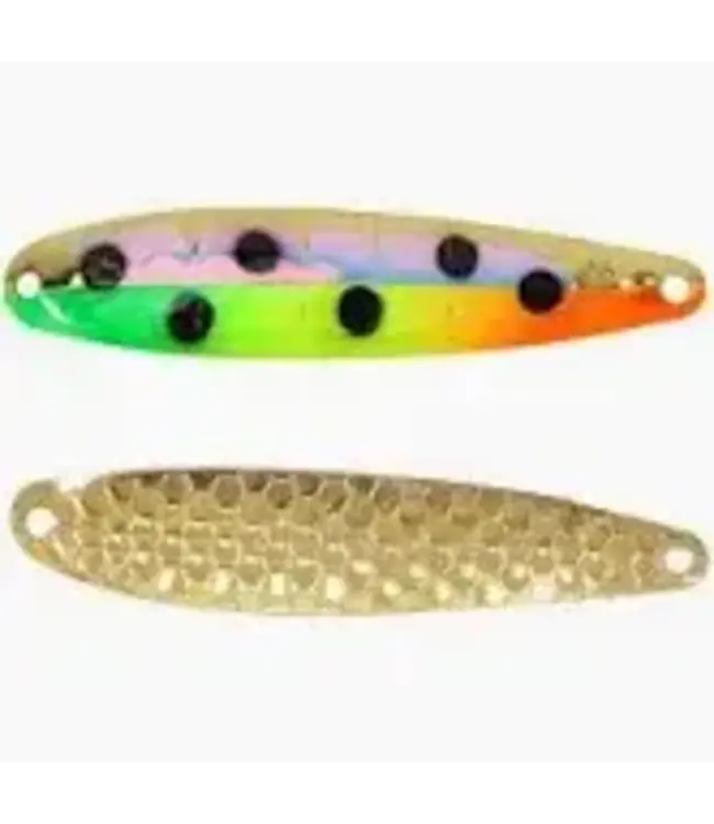 DREAMWEAVER LURE COMPANY (SS2443) DREAMWEAVER SUPER SLIM SPOON RASTA GOOSE GOLD
