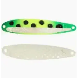 DREAMWEAVER LURE COMPANY DREAMWEAVER EXTENDED GLOW SERIES SPOON - GLOW FROG WHITE BELLY (DW0503)