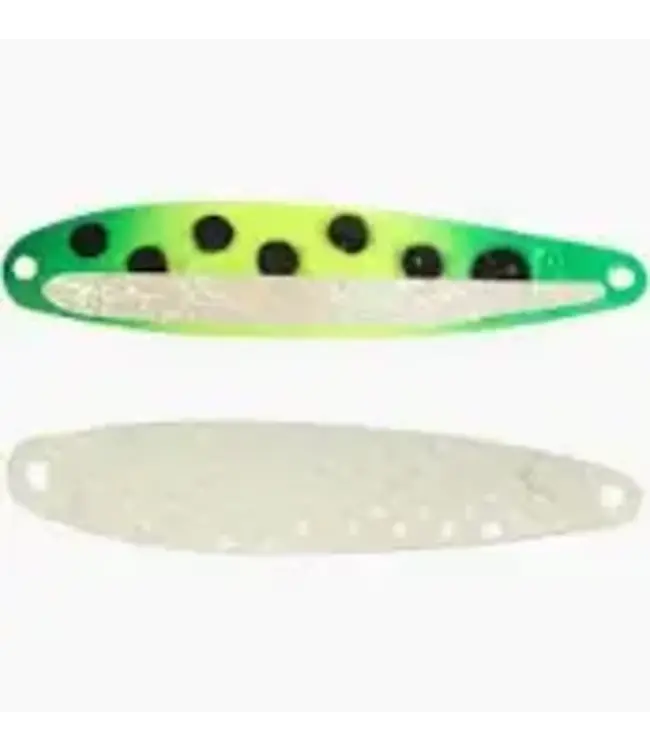 DREAMWEAVER LURE COMPANY (DW0503) DREAMWEAVER EXTENDED GLOW SERIES SPOON - GLOW FROG WHITE BELLY
