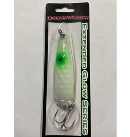 DREAMWEAVER LURE COMPANY (DW1929) DREAMWEAVER EXTENDED GLOW SERIES SPOON - SG GREEN EYE GLOW