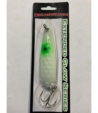 DREAMWEAVER LURE COMPANY (DW1929) DREAMWEAVER EXTENDED GLOW SERIES SPOON - SG GREEN EYE GLOW