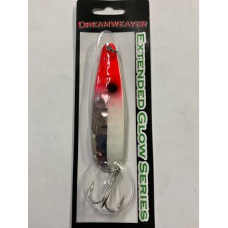 DREAMWEAVER LURE COMPANY DREAMWEAVER EXTENDED GLOW SERIES SPOON - SG HALF BLOODY NOSE (DW1975)