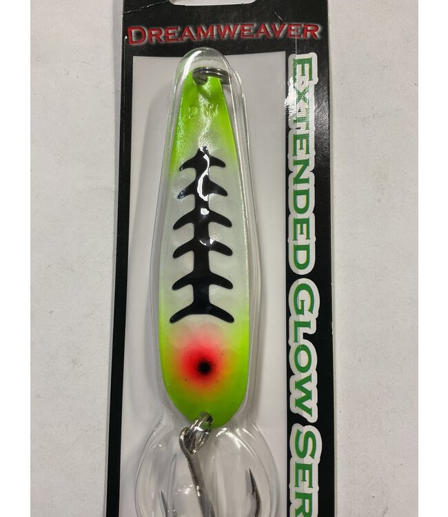 DREAMWEAVER LURE COMPANY (DW1954) DREAMWEAVER EXTENDED GLOW SERIES SPOON - SG YELLOW JEANS