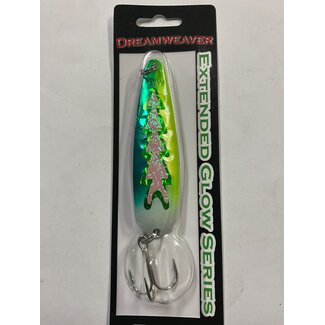 DREAMWEAVER LURE COMPANY DREAMWEAVER EXTENDED GLOW SERIES SPOON - SG HOT DOLPHIN (DW1915)