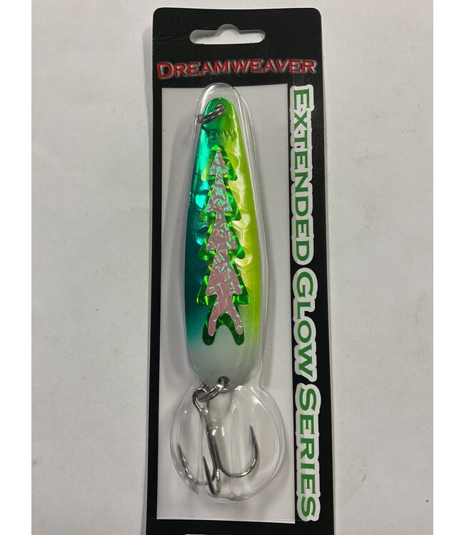 DREAMWEAVER LURE COMPANY (DW1915) DREAMWEAVER EXTENDED GLOW SERIES SPOON - SG HOT DOLPHIN