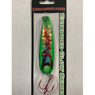 DREAMWEAVER LURE COMPANY DREAMWEAVER EXTENDED GLOW SERIES SPOON - SG DA SHIZZNIT UV (DW1931DUV)