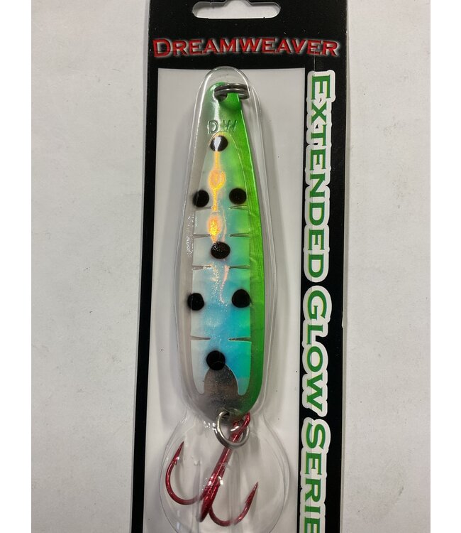 DREAMWEAVER LURE COMPANY (DW1969) DREAMWEAVER EXTENDED GLOW SERIES SPOON - SG LANCES TWO FACE
