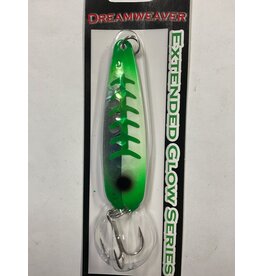 DREAMWEAVER LURE COMPANY (DW1973) DREAMWEAVER EXTENDED GLOW SERIES SPOON - SG HALF GREEN JEANS