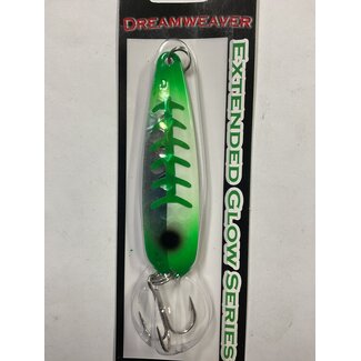 DREAMWEAVER LURE COMPANY DREAMWEAVER EXTENDED GLOW SERIES SPOON - SG HALF GREEN JEANS (DW1973)