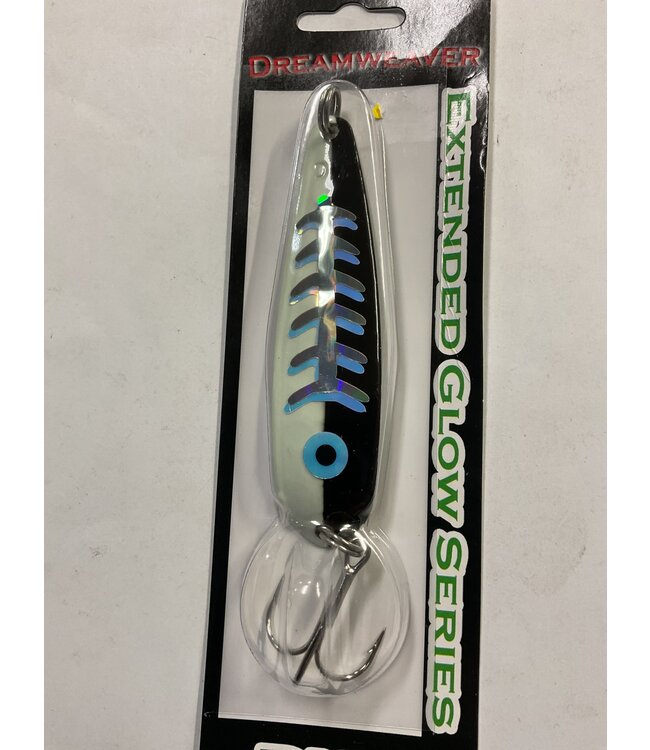 DREAMWEAVER LURE COMPANY (DW1979) DREAMWEAVER EXTENDED GLOW SERIES SPOON - SUPER GLOW ALEWIFE