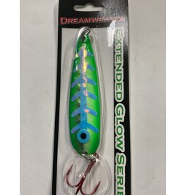 DREAMWEAVER LURE COMPANY (DW1970) DREAMWEAVER EXTENDED GLOW SERIES SPOON - GREEN SLICE