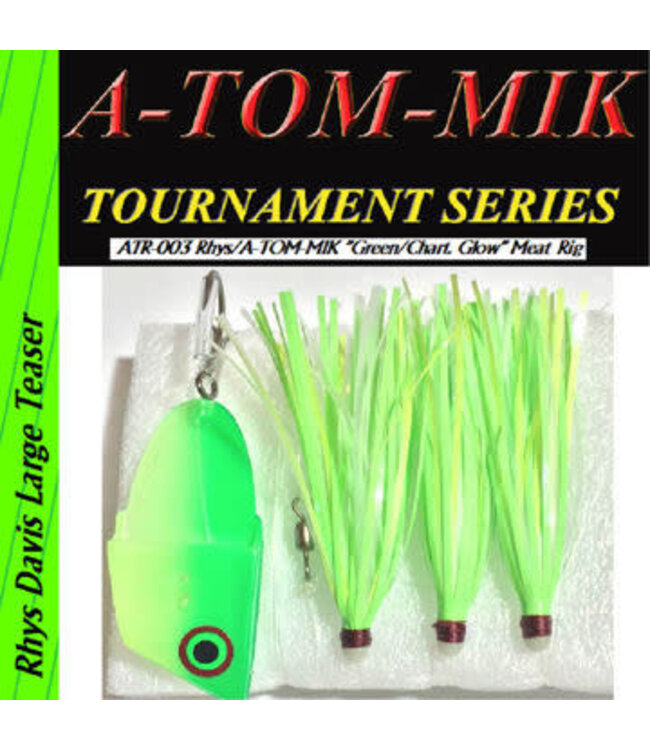 A-TOM-MIK MFG. (ATR-003) A-TOM-MIK RHYS DAVIS MEAT RIG GREEN/CHARTREUSE GLOW