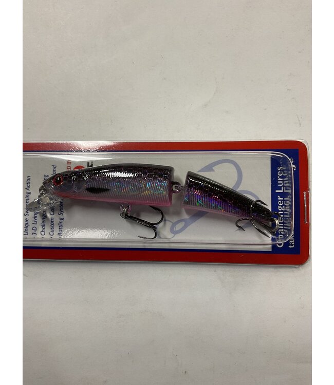 Challenger Lures MG008-720  CHALLENGER JR JOINTED MINNOW 3 1/2” 5/16 OZ PINK/PURPLE
