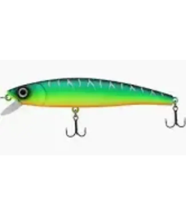 Challenger Lures EG033-RADPRH CHALLENGER MINNOW 4-1/2" 3/8OZ RADIOACTIVE PERCH
