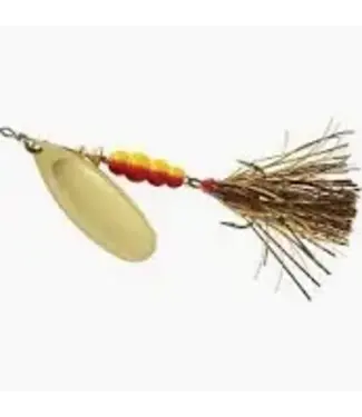 SHELDONS (MEPPS) (B5ST G-BR) MEPPS SPINNER 1/2OZ GOLD, BROWN TAIL