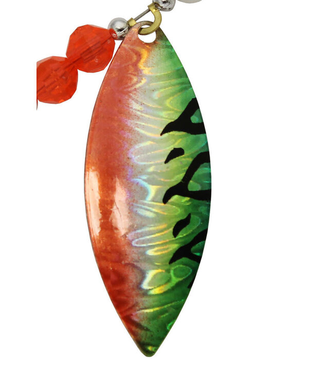 Three D Worm Harness (3DBLWIL-FTHO) Three D Blades 2pk Willow  Firetiger Hologram