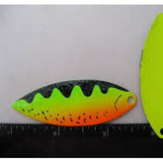 Three D Worm Harness THREE-D BLADES 2pk #4.5 WILLOW FIRETIGER (3DBLWIL4.5-FTGR)
