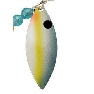 Three D Worm Harness (3DBLWIL4.5-UVSS) THREE-D BLADES 2pk #4.5 WILLOW U.V. SPICY SHAD