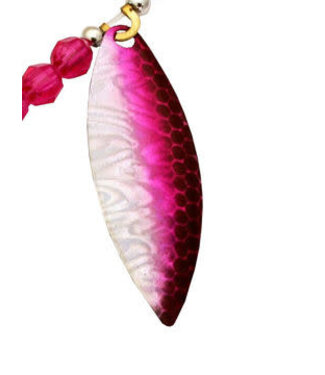 Three D Worm Harness Three D Blades 2pk Willow Texas Red Hologram (3DBLWIL-TRHO)