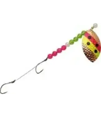 Three D Worm Harness THREE-D WORM HARNESS #4 TANDEM WILLOWLEAF HAMM COPPER/WATERMELON TAPE (WT4-CWTM)