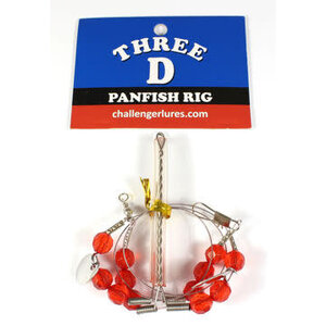 Three-D Worm Harnesses (3D-RIG-2ARW) Three-D Panfish Rig 2 Arm Wire with Blades